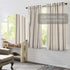 VHC Brands Grace Grain Sack Stripe Short Panel Set of 2, 63x37