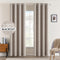 MIULEE Blackout Curtains for Bedroom Linen Texture Solid Thermal Insulated Natural Khaki