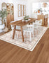 5x7 LIVEBOX Area Rugs for Living Room, Washable Nursery Orange Boho Rug Soft Non-Slip, Low-Pile Vintage Medallion
