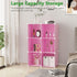 6-Cube Closet 36.6" 12.4" 36.6" UPCS06P C&AHOME Cube Storage Organizer, Shelves Units, Cabinet, DIY Plastic Modular