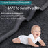 6 Pack, 13x13 inch Face Towels Extra Large Grey Wash Cloths on Sensitive Skin, Super Soft and Gentle Bath Washcloths