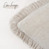 Cozy 2222 Inch, 1PC, Foindtower Decorative Linen Fringe Throw Pillow Covers Boho Farmhouse Cushion Cover with Tassels