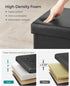 15 Inches 660 lb, ULSF101 SONGMICS MAZIE Collection - Ottoman with Storage, Footstool, Storage Ottoman, Load for Dorm
