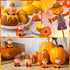 40 Wesiti Pcs Thanksgiving Mini Resin Figurine Scarecrow Fall Miniature Resin Statues Tiny Scarecrow Figurine to Hide