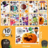 BAYLAY Halloween Window Clings, 10 Sheets Double Sided Stickers for Halloween Window Decorations