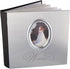 MCS Wedding Photo Album, Silver Cover, Holds 200 4x6 Photos with Memo Space, Clear Side-Loading Pockets