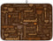 Coffee Dish Drying Mat for Countertops - Quick Dish Drying Mat for Kitchen Counter, 18"x24", Brown
