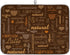 Coffee Dish Drying Mat for Countertops - Quick Dish Drying Mat for Kitchen Counter, 18"x24", Brown