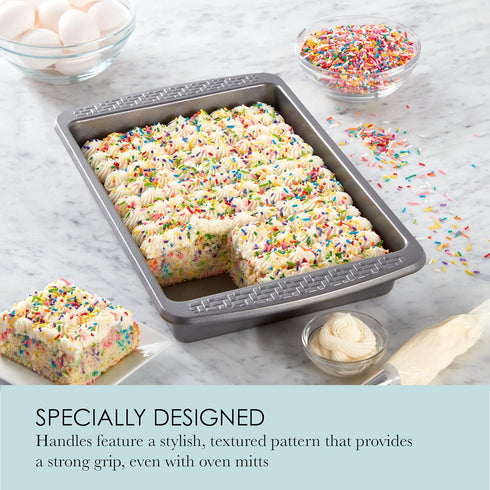 Chicago Metallic Everyday Non-Stick Cake and Brownie Pan for Traditional Cakes, Casseroles, Macaroni and Cheese