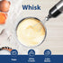 COMFEE' Immersion Hand Blender – Brushed Stainless Steel, 500 Watts, with Beaker, Chopper, Whisk for Smoothies and