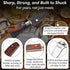 Oyster Knife Shucking Kit, Comfort Wood-handle Oyster Shucking Knife, Sturdy Sharpness with Cut-resistant Glove (M)