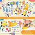 Whaline 9 Sheet Back to School Window Clings Gnome Pencil Book Globe Schoolbag Window Decals Watercolor Double-Sided Prints PVC Stickers for First Day of School Classroom Glass Mirror Decoration by Whaline