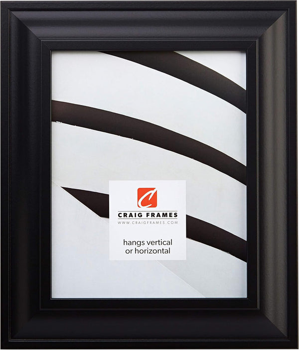 Craig Frames 21834700BK 4 x 10-Inch Picture Frame, Black, Smooth Wrap Finish, 2-Inch Wide