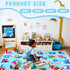 Classroom Rug Elementary Colorful Alphabet Kids Rugs for Playroom Machine Washable Nursery Rugs for ChildrenToddlers