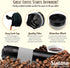 2in1 Travel French Press Coffee Maker, Portable 11.8 oz Tumbler for Ground Coffee & Tea Leaves, Iced Coffee Mug
