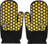 J H Heat Resistant Oven Glove 932 °F EN407 Certified - 2 Layers Silicone Coating, 1 Pair for Cooking, Grilling