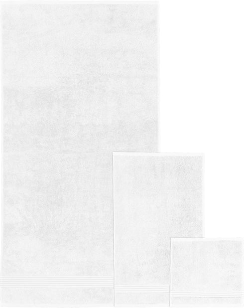 6-Piece Set, 2 2 2 100% Elegant Comfort Premium Cotton Towel Includes Washcloths, Hand Towels and Bath Towels, Turkish