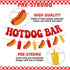 YWLACC Hotdog Bar Banner Hotdog Birthday Party Supplies for Children Kids Sausage Bday Party Decorations