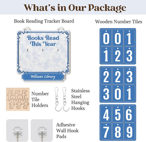 Counter, Counter Books Read This Year Book Sign for Reading Challenge, Books Read Tracker, Bookish Gifts for Book