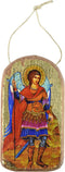 G. Debrekht Saint Michael The Angel Wooden Greek Christian Orthodox Wood Icon Ornament, 87022