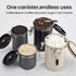 39OZ Set,Airtight 2.2lbs Veken Coffee Canister, Large Christmas Coffee Lovers Gift Basket Stainless Steel Food Storage
