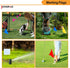 White Marking Flags for Lawn, 50 Pack Yard Flags, 4x5x15 Inch for Invisible Fence and Surveying