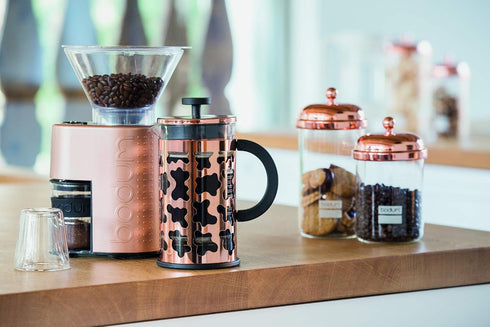 Bodum Chambord Classic 2pcs Sugar and Creamer Set, Glass, Copper