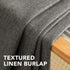 H.VERSAILTEX Linen Blackout Curtain 84 Inches Long, Thermal Insulated Grommet Drapes, Primitive Textured Burlap Effect