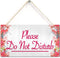 TOMATO FANQIE Please Do Not Disturb Therapist - Hotel Privacy Hanging Plaque Home Door Gift Sign