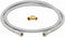 EZ-Fluid 72" Lead-Free Stainless Steel Dishwasher Hose for Cold/Hot Water, 3/8" Female Comp. x 6FT