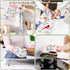 Vansolinne Birds Kitchen Dish Towels, Pot Holder, Oven Mitt with Loop Kit, Spring Gifts for Bird Lovers, BBQ Grilling,