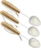 Whiskey Tasting Glass Brush - Natural Bamboo 3-Pack, Also for Wine Glasses and Champagne Flutes