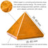 Yellow Jasper Pyramid Crystal Healing Stones, 1.5" Natural Stone Figurine for Meditation, Reiki, Chakra Balancing