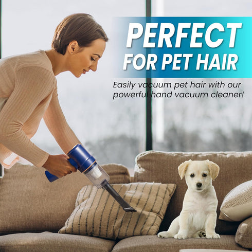 ELI Productions Handheld Vacuum Cordless, 120W Multi-Nozzles Pet Vacuum Cleaner with LED Light