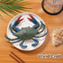 6 Inch RAYNAG Fake Plastic Blue Crab, Simulated Sea Animal Crab Figurine for Aquarium, Home Party Decor