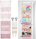5 Tier Stuffed Animal Storage Shelf Net, 17x61 Inch Large Plushie Net