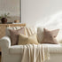 Purewish Pack 2 26x26 of Neutral Euro Sham Covers Boho Textured Dots Stripe Chenille Large Square Decorative Throw