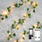 suddus Vine with Fairy Lights Plug in, 33ft 100 LED Ivy String