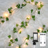 suddus Vine with Fairy Lights Plug in, 33ft 100 LED Ivy String