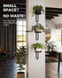 3pcs Bamworld Hanging Planters for Indoor Plants Wall Plant Holder Plant Hanger Indoor Wall Planters Window Plant