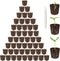 Coldairsoap 50P Seed Starter Sponge for Germinate Quickly, Hydroponic Sponges Grow Starter Pod