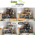 BMOSU Kitchen Corner Shelf Countertop Organizer with Hooks Adjustable Spice Rack Corner Display Rack Shelf Cabinet Corner Rack 3 Tier Storage Organization for Kitchen Bathroom Counter Shelves(Bamboo) by BMOSU
