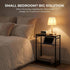 2 1 Dulcii Small Side Table for Small Spaces - Slim End Table with Magazine Holder - in Design Narrow End Table Living