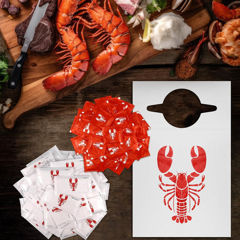200 50 50 100 Umigy Pcs Disposable Adults Crawfish Lobster Bibs Boil Seafood Party Supplies Include Lobster Bibs Bulk