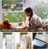 Rainbow Window Privacy Film, Decorative Stained Glass Tint for Home, 3D Decals Clings for Glass Windows, 17.5" by 78.74"