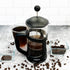 French Press Immersion Brewer Coffee Maker with Stainless Steel Filter System, 12oz, Black