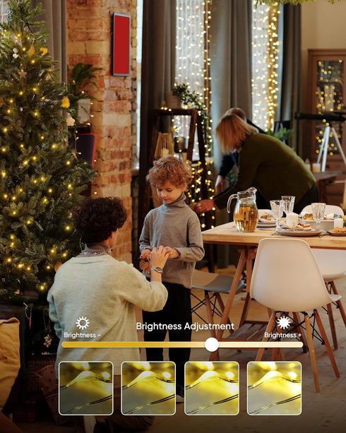 4 Pack 20 60 8 Homemory Ft LED Fairy Lights Battery Operated Christmas Lights with Remote Waterproof Modes Firefly