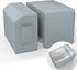 Window Air Conditioner Cover Kit for U-Shape AC, Magnetic Easy Install, 2 Covers, 3 Layers Insulated