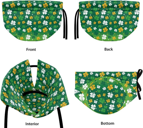 Lucky Leaf Print Tea Cozy for Teapots, St. Patrick's Day Insulated Dust Cover for Home Kitchen Decoration