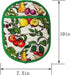 Pot Holders Set of 2, Heat Resistant Kitchen Oven Gloves with Transparent Silicone Shell and Fruit Flower Lining